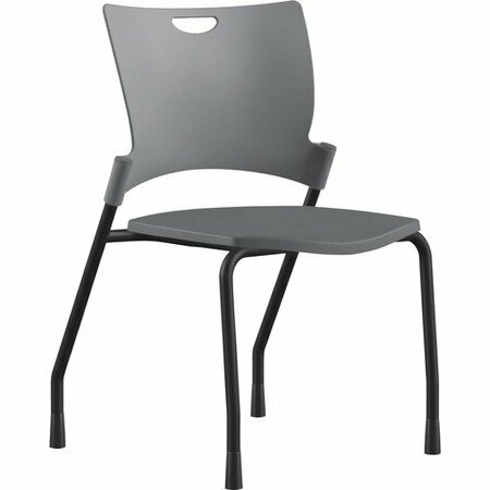 9TO5 SEATING CHAIR, STCK, PLSTC, 21in, GY/BK NTF1310A00BFP14